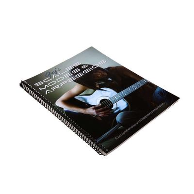 Spiral Bind Musical Book Printing Service For Stave Music Piano Spectrum