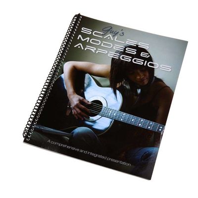 Spiral Bind Musical Book Printing Service For Stave Music Piano Spectrum