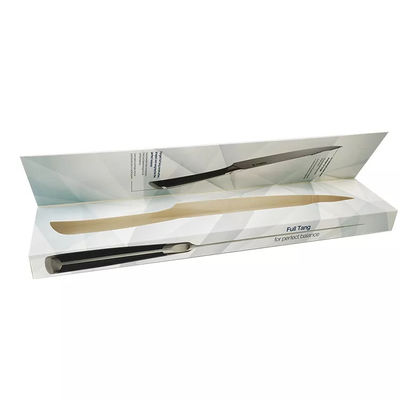 Logo Custom Printed  Recycled Paper Packaging Knife Boxes With Hook