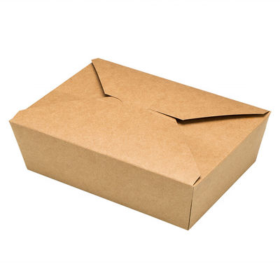 Brown Kraft Paper Pizza Packaging Box Disposable Salad Packaging Box