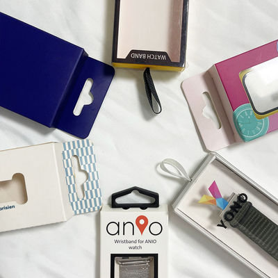 Custom Logo Printed Watch Box Gift Packaging  Strap Shape