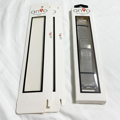 Custom Logo Printed Watch Box Gift Packaging  Strap Shape