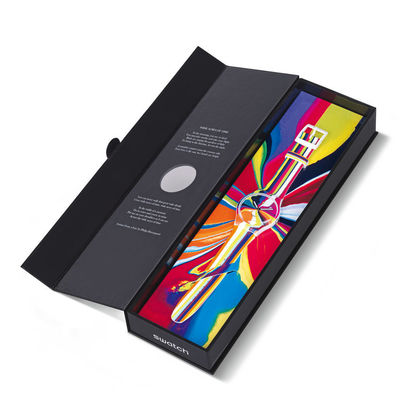 OEM Black Cardboard Watch Gift Box Matt Lamination Printing