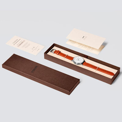 OEM Black Cardboard Watch Gift Box Matt Lamination Printing