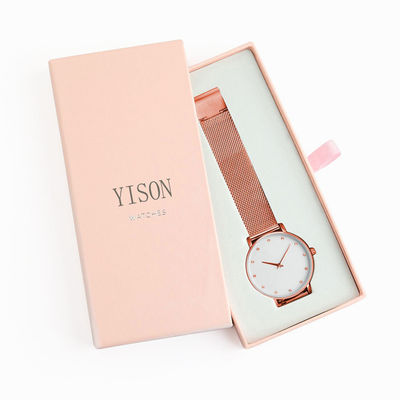 OEM Black Cardboard Watch Gift Box Matt Lamination Printing