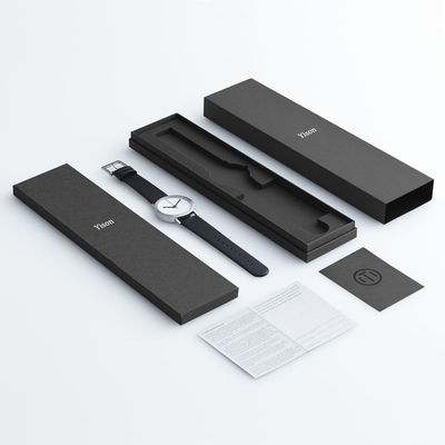 OEM Black Cardboard Watch Gift Box Matt Lamination Printing