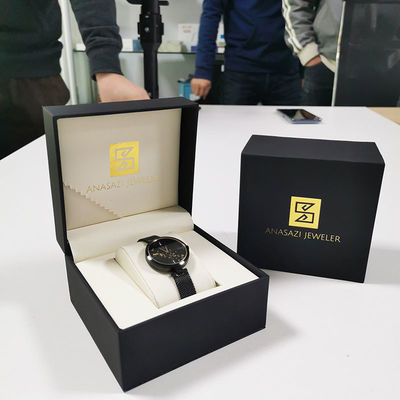 Art Paper Watch Box Gift Packaging Square Cardboard Watch Gift Box