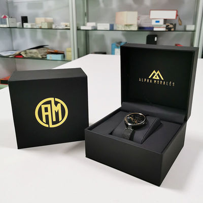 Art Paper Watch Box Gift Packaging Square Cardboard Watch Gift Box