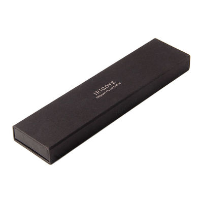 Black Art Paper Watch Packing Box Strap Shape Embossing