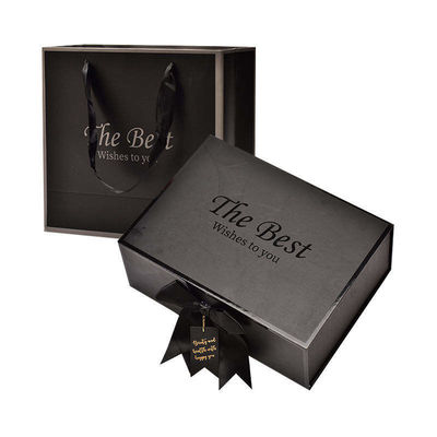 OEM Custom Gift Packaging Custom Logo Printing Wedding Gift Box with Ribbon