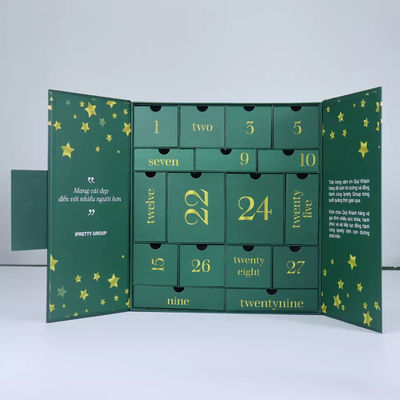 Cardboard Advent Calendar Custom Gift Packaging For Christmas Gift