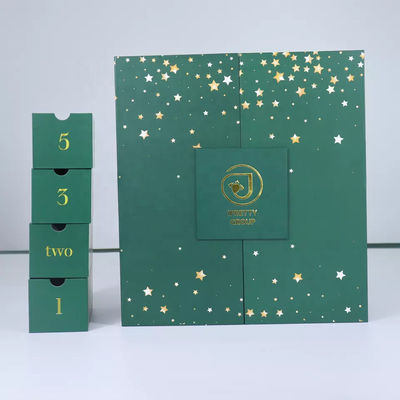 Cardboard Advent Calendar Custom Gift Packaging For Christmas Gift