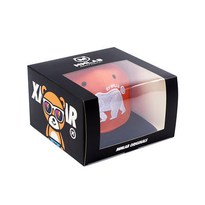 PVC Clear Window Custom Gift Packaging For Snapcap Baseball Toys Headgear