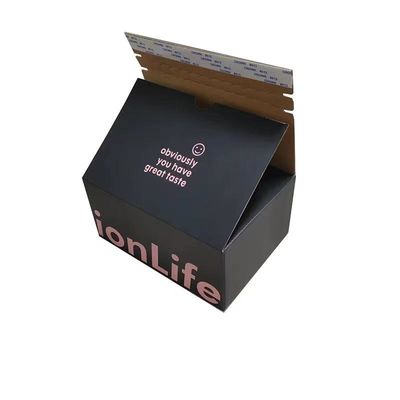 Corrugated Cartons Zipper Kraft Paper Packaging Box For E Commerce