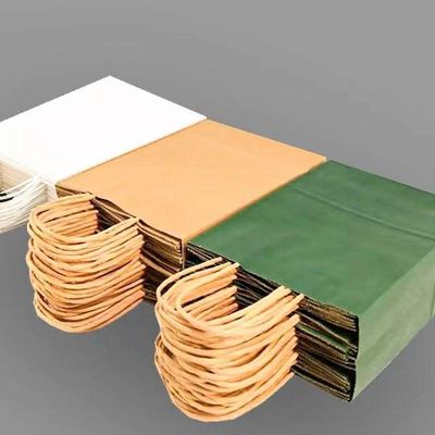 Custom Printed Logo Recyclable Paper Gift Bags