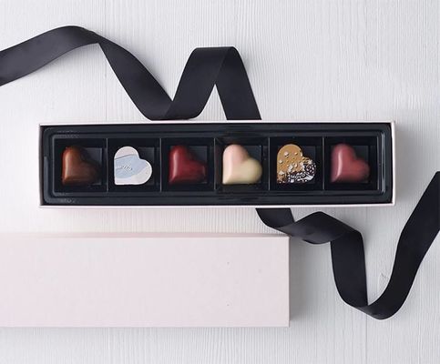 Wedding Printing Packaging Box Bonbon Gift Box With Ribbon Tie