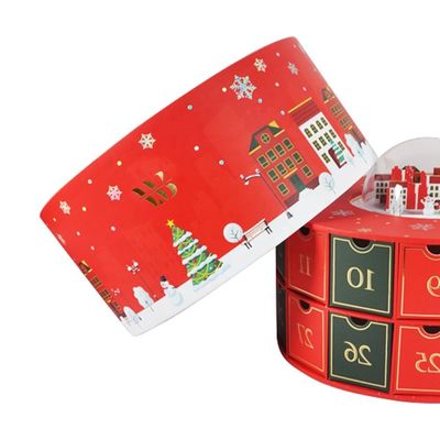 Lattice Custom Gift Packaging Christmas Sweet Cylinder Gift Box