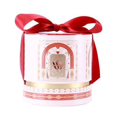 Lattice Custom Gift Packaging Christmas Sweet Cylinder Gift Box