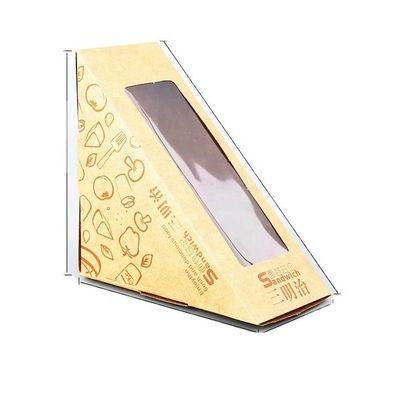 Food Grade Greaseproof Custom Gift Packaging For Sandwich Pastry Cake