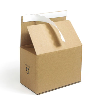 Custom Logo Brown Kraft Paper Corrugated Folding Zipper Products Packaging Shipping Mailer Box