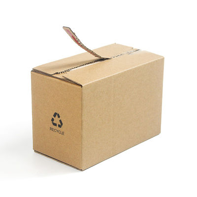 Custom Logo Brown Kraft Paper Corrugated Folding Zipper Products Packaging Shipping Mailer Box