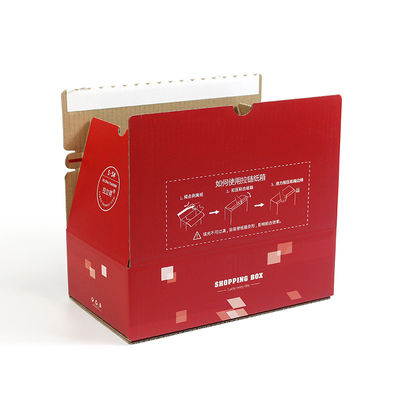 Custom Quick Seal Peel Off Box Self Seal Postal Kraft Zipper Carton Box Adhesive Tear Strips