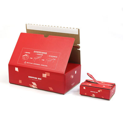 Custom Quick Seal Peel Off Box Self Seal Postal Kraft Zipper Carton Box Adhesive Tear Strips