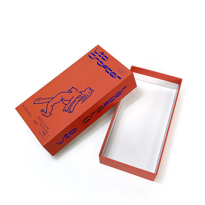 Luxury Orange Body Lotion Printing Packaging Box Corrugated Board Lid And Base Gift Box