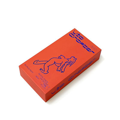 Luxury Orange Body Lotion Printing Packaging Box Corrugated Board Lid And Base Gift Box