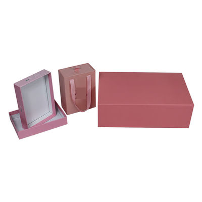 Custom Design Jewelry Box with Embossed Printing Handling and Corrugated Board Lid