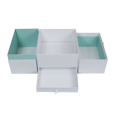 Custom Design Jewelry Box with Embossed Printing Handling and Corrugated Board Lid