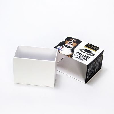 Customized Pet Supplies Gift Paper Box With Lid Base for Printing Handling Varnishing
