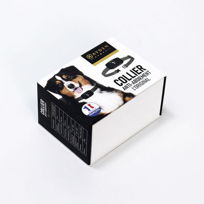 Customized Pet Supplies Gift Paper Box With Lid Base for Printing Handling Varnishing